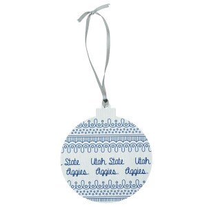 Utah State Aggies Wooden Ornament